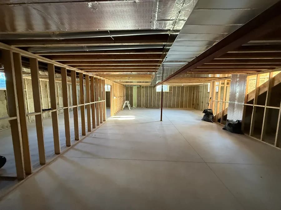Basement Retrofit — closed-cell spray foam project in Windsor, ON